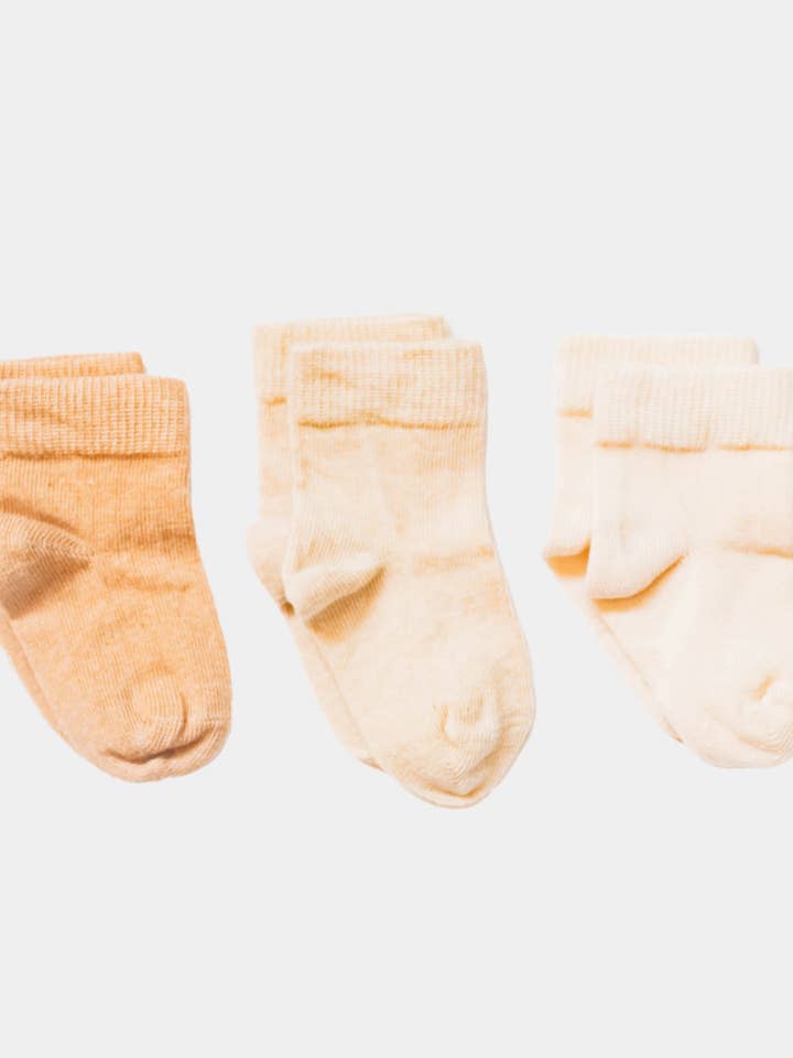 Q for Quinn - Wholesale Socks - Kids - Pure (No Dye) Kids' Socks (3 pairs) – 98% Organic Cotton