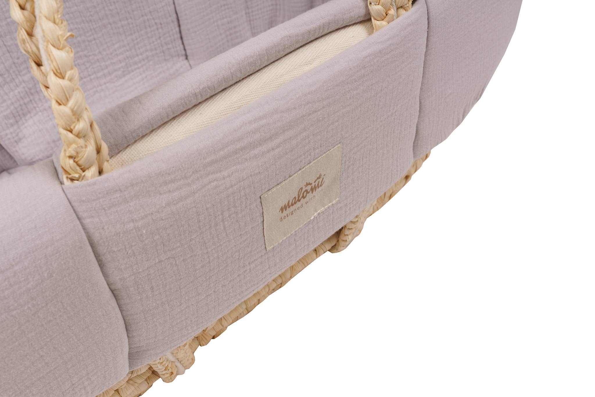 Malomi Kids – wholesale Bedding blanket – Kids & Baby – MUSLIN PADDED MOSES COVER GREY1