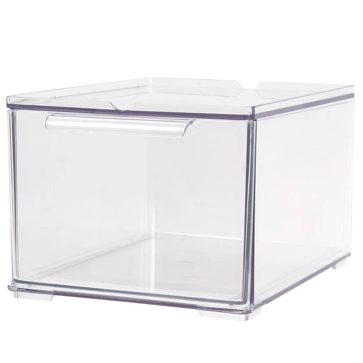 Bodico - Wholesale Drawer Organizer - Bodico Clear Stackable Storage w Drawer, Bathroom Organizers2