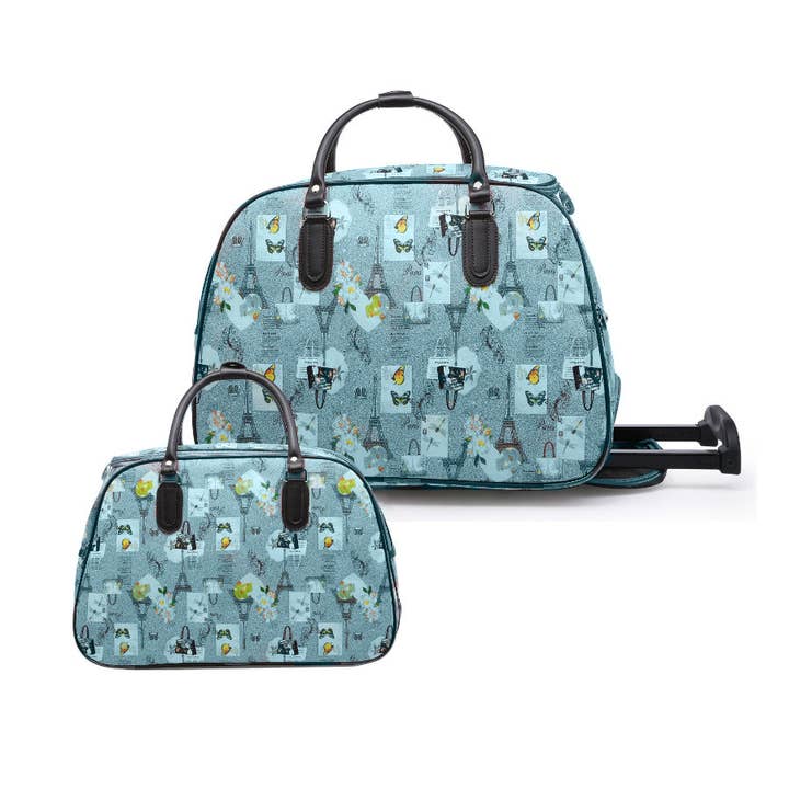 Maleta grande con ruedas Holdall-968AT-2-en-1 y funda de transporte a juego para venta al por mayor de Papaya Fashion Ltd