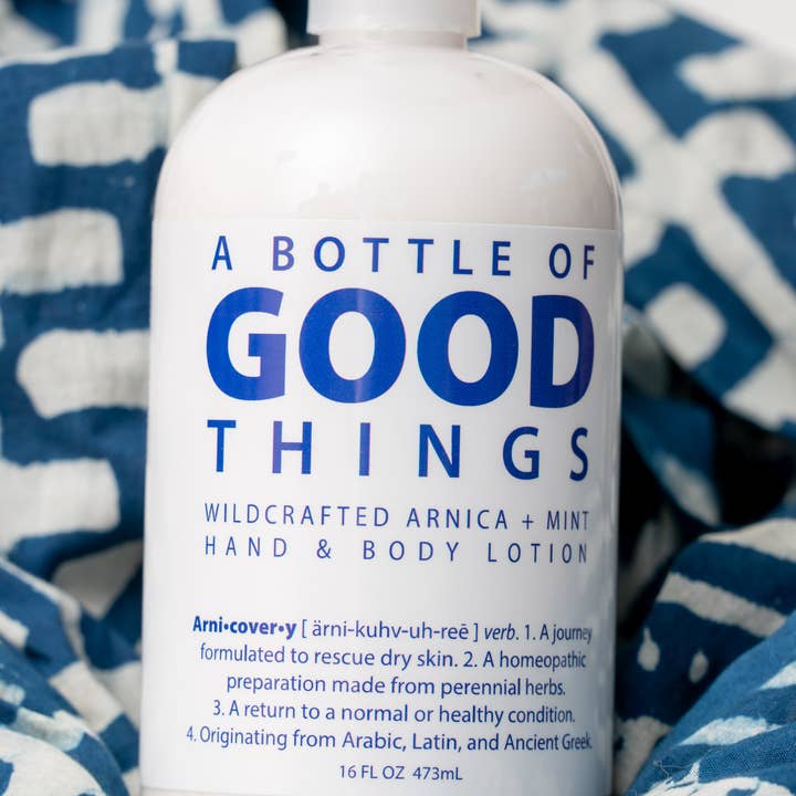 The Appalachian Goat - Wholesale Hand & Body Lotion - Arni•cover•y Arnica + Mint Lotion ~ 16 oz
