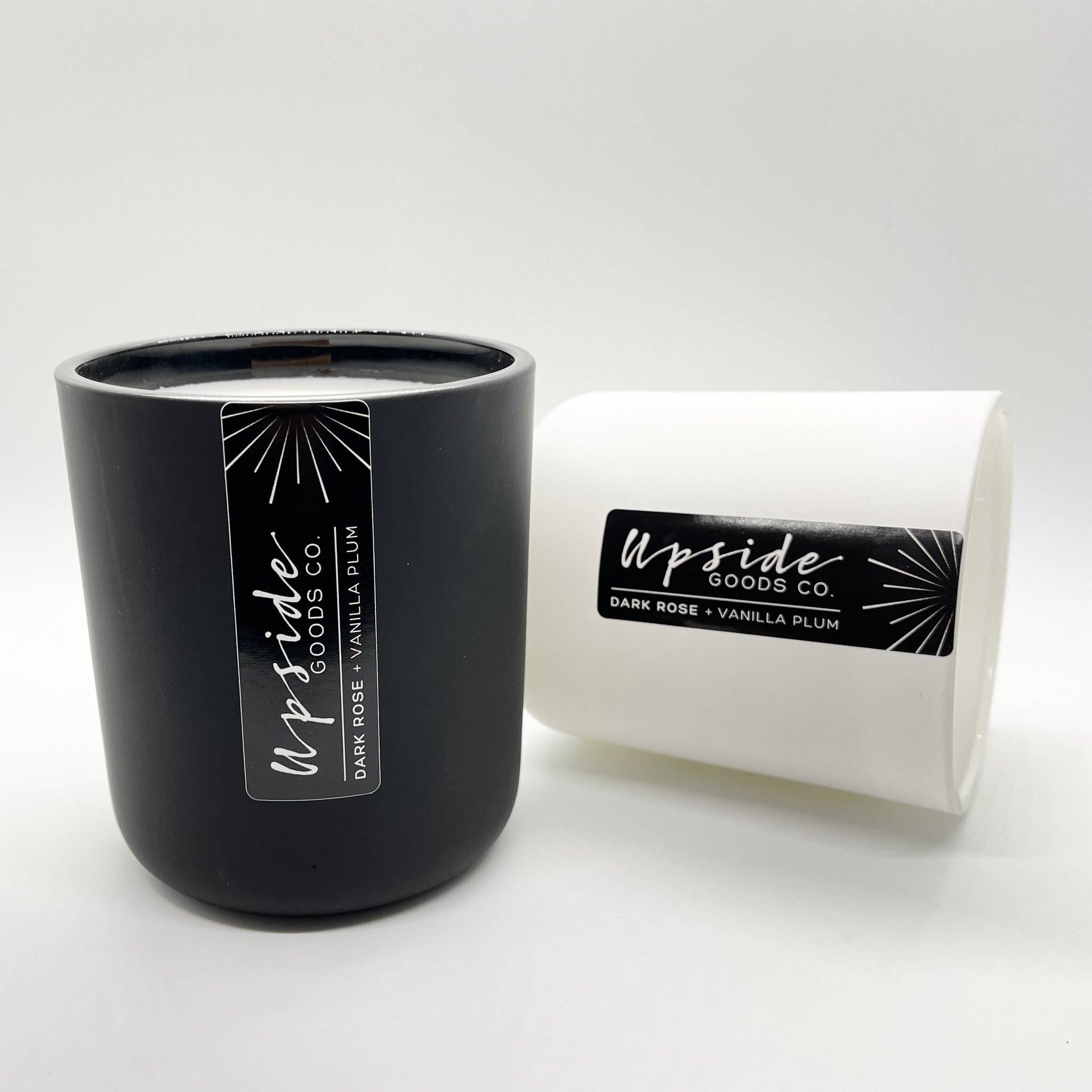 Upside Goods Co - Wholesale Jar/Filled Candle - Dark Rose + Vanilla Plum Candle3
