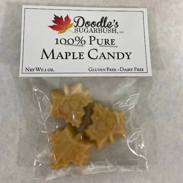 100% Pure Maple Candy - 3 Pc. Bag for wholesale by Doodle's Sugarbush, LLC - Pure Michigan Maple Syrup