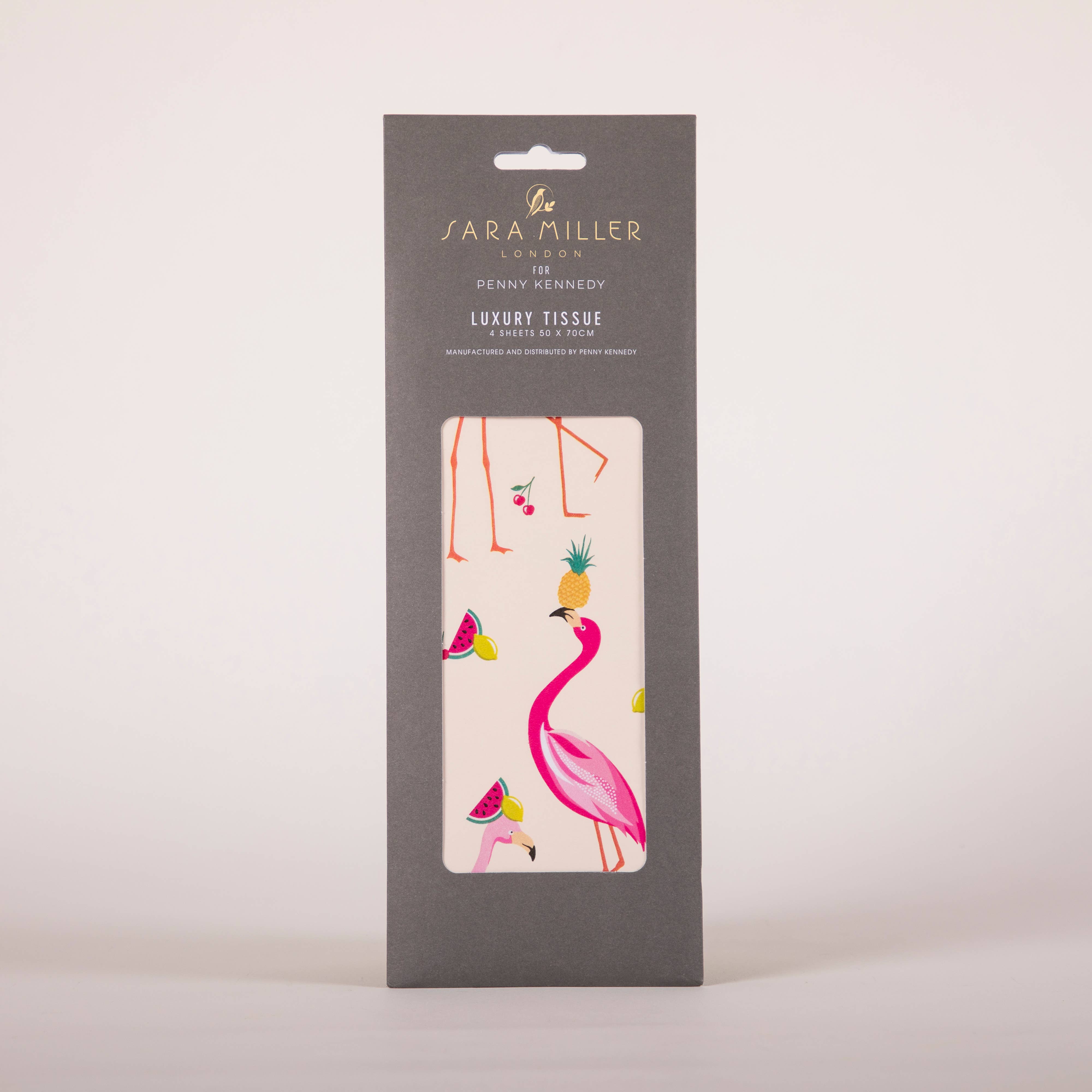 Penny Kennedy Ltd - Wholesale Tissue paper - Sara Miller Pink Birds/Flamingos Tissue Paper