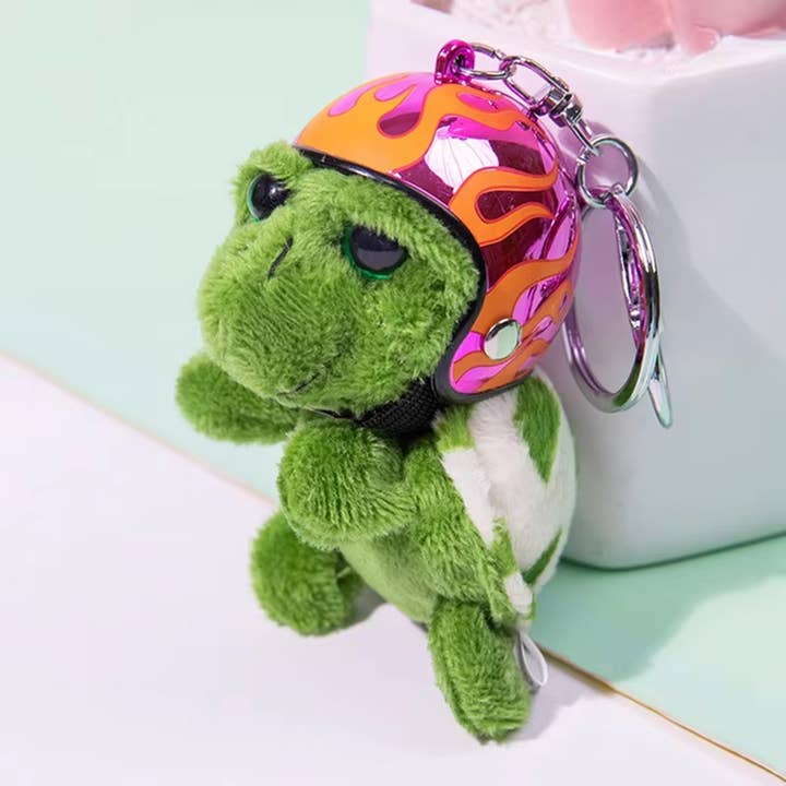 PR GROUPS LLC - Wholesale Keychain - Kids - Turtle Helmet Keychain Toy Assorted