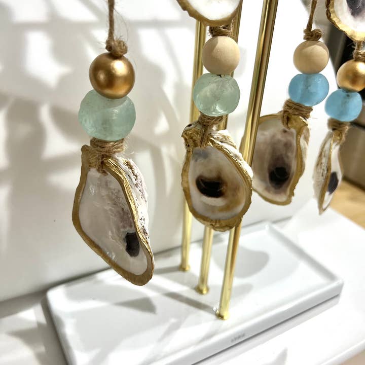 The Gilded Shell - Wholesale Ornament - Eco-friendly Sea Glass Ornaments - Single7