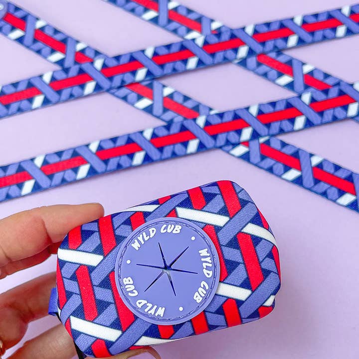 Dog Poop Bag Holder: Knightsbridge Violet for wholesale by WYLD CUB