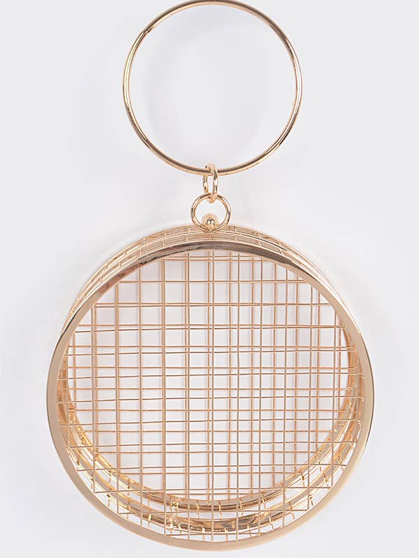 Embrayage rond en fil métallique pour la vente par Shop Neighbors