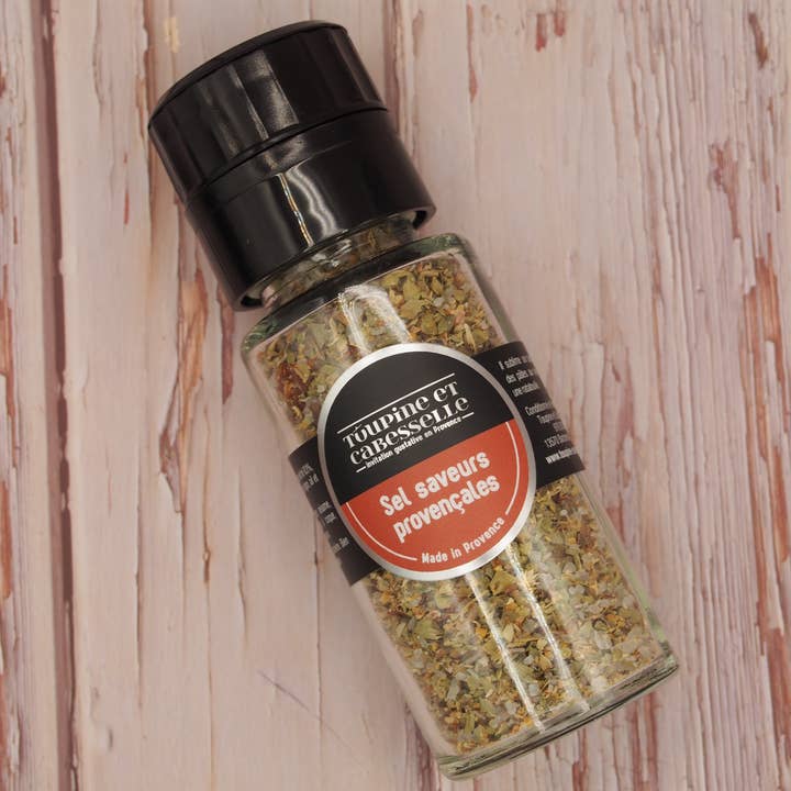Provençal flavored salt for wholesale by Toupine et Cabesselle