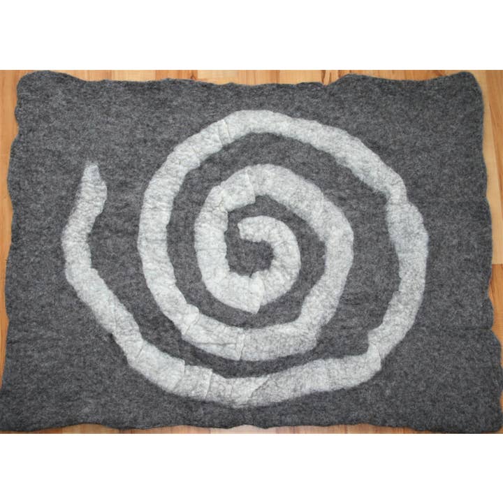herzundhund - Wholesale Pet Duvet - Dog - Thick dog blanket made of organic wool felt gray3