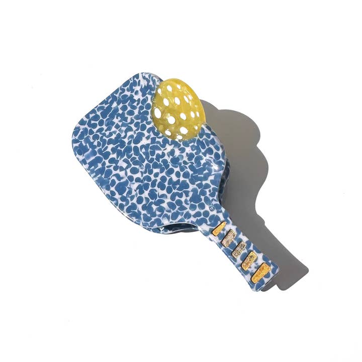 Solar Eclipse – wholesale Hårklämma - Dam – Handmålad Pickleball Paddle Claw Hair Clip | Miljövänlig1