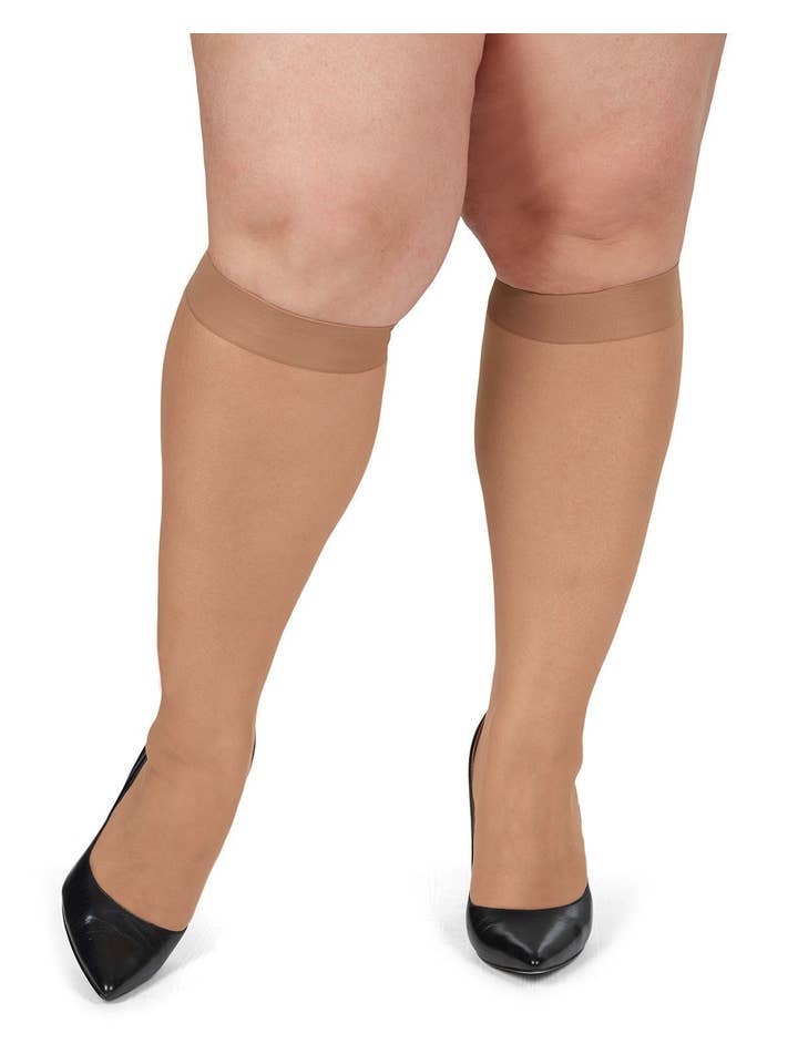 Infinity Classics International Inc. - Vente Bas – femme - Lot de 2 bas à hauteur du genou Energizing Plus Size8