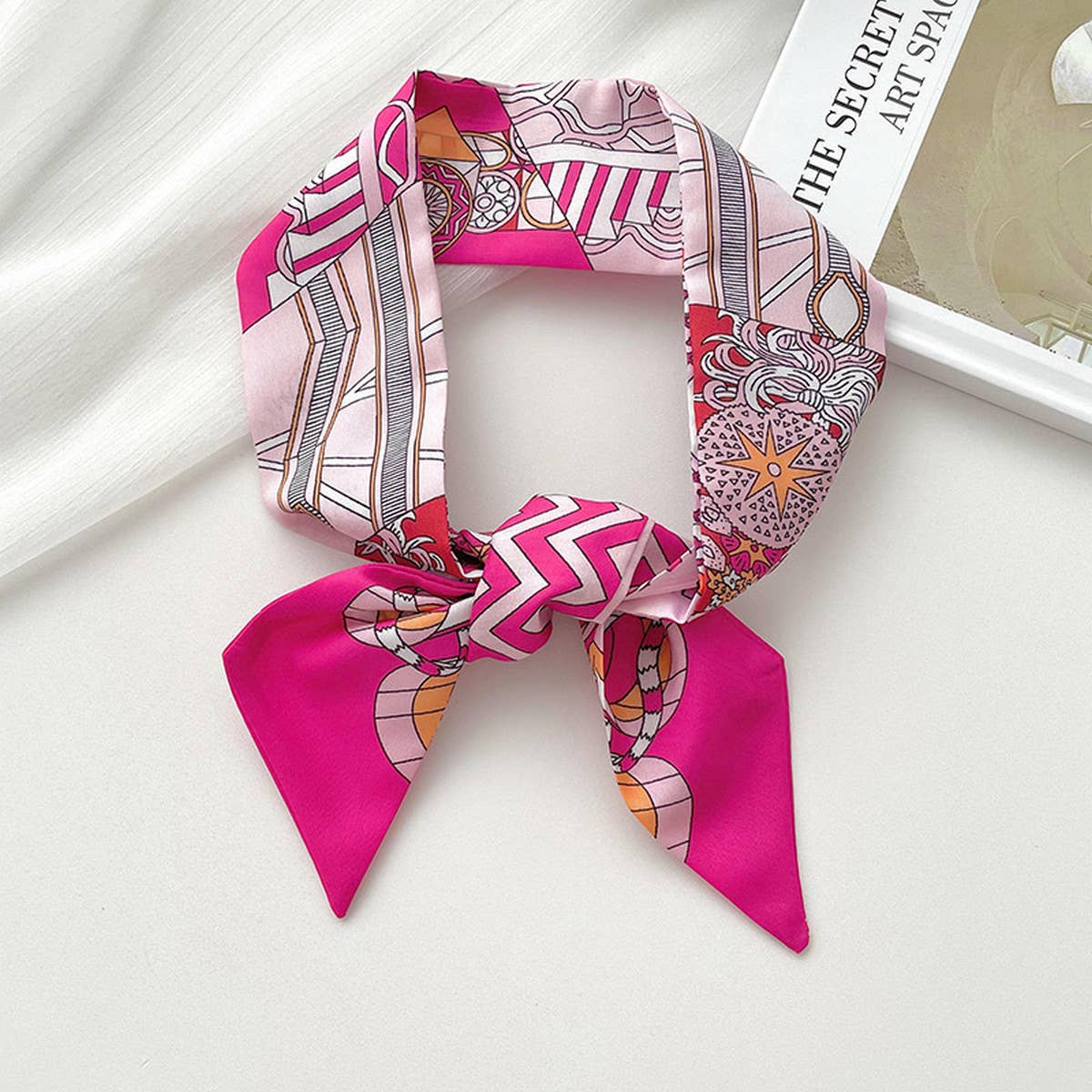 ACCITY - Wholesale Scarf - Women's - RETRO LONG TIE BAG HANDLE RIBBON SCARF_CWASC07223