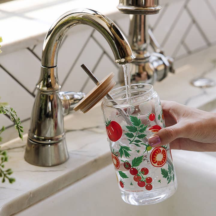 Paper Farm Press - Wholesale Drinking Glass/Cup - Tomato Vine Glass Can2
