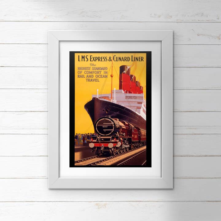 POSTER (confezione da 10): Express & Cunard Liner. ML0081 per la vendita all'ingrosso da parte di Memory Lane