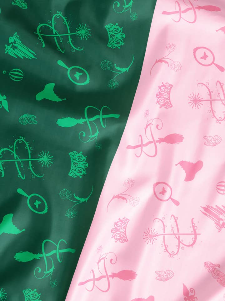 Pink Goes Good w. Green Tablecloth - washable tablecloth for wholesale by Petit Fetti