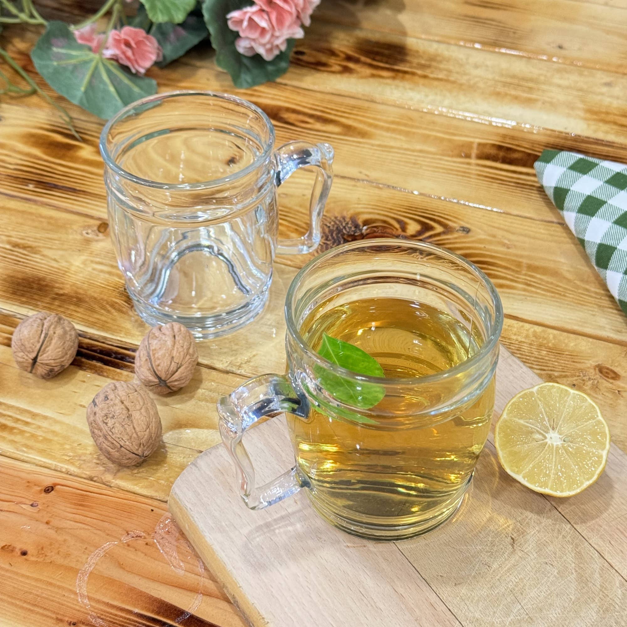 RED POMEGRANATE COLLECTION – wholesale Coffee mug – CASK 13 oz Round Glass Mug
3