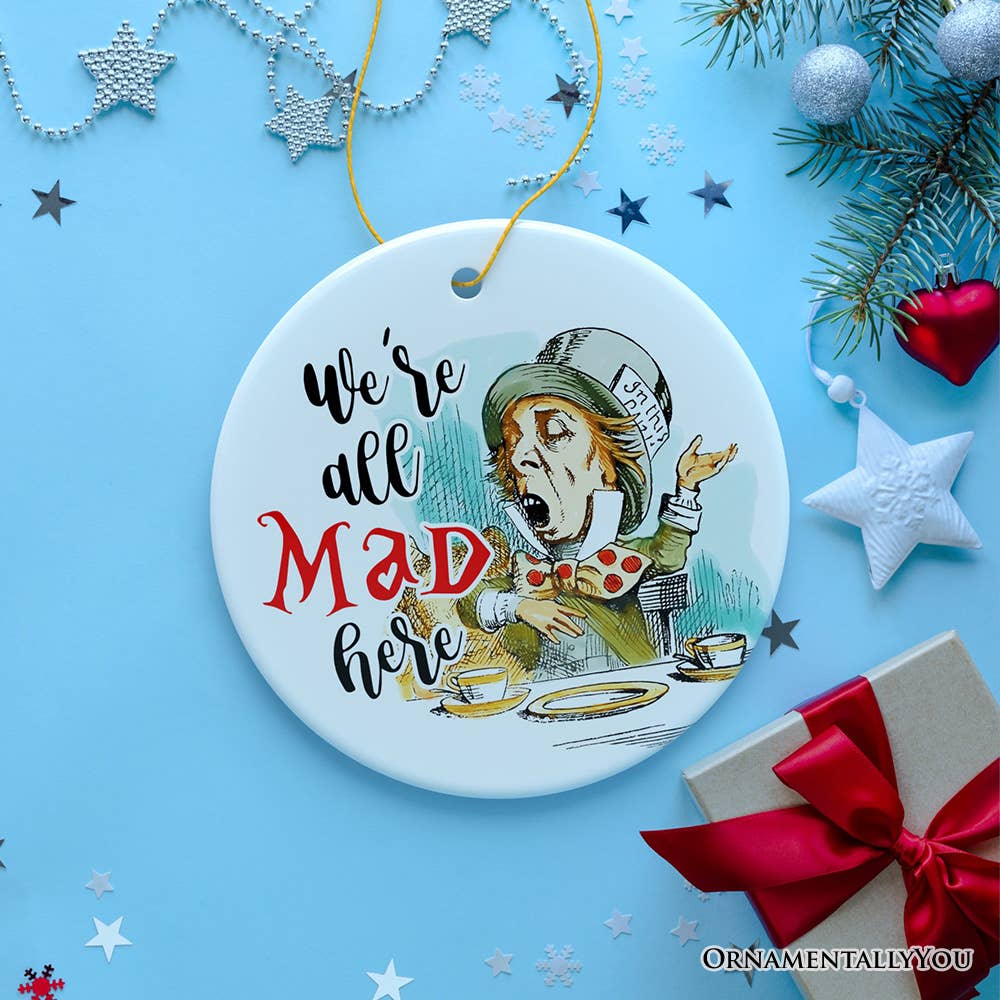 OrnamentallyYou - Wholesale Ornament - The Mad Hatter Tea Party Ornament, Vintage 1860s Decor3