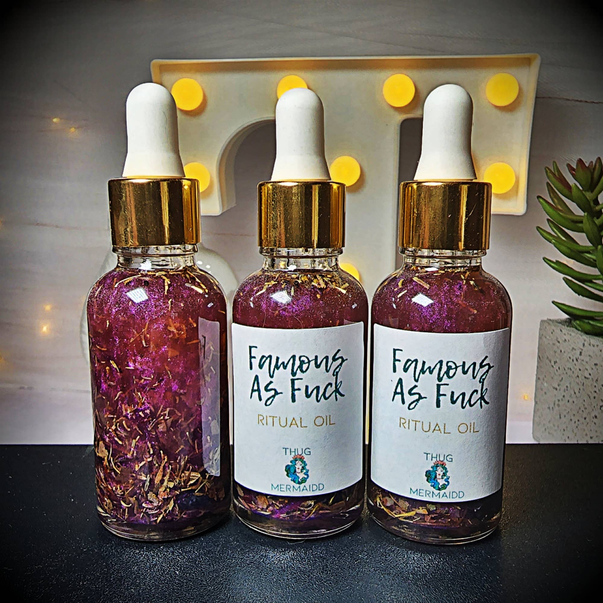 THUG MERMAIDD - Vente Huile essentielle - Huile de manifestation FAMOUS AS FUCK