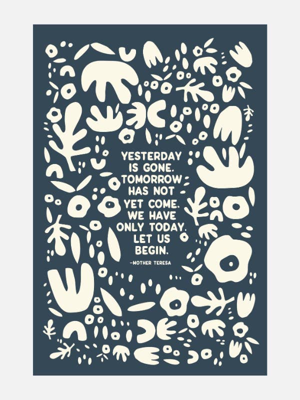 yesterday is gone slate | 12 x 18 print for wholesale by Ramble & Company