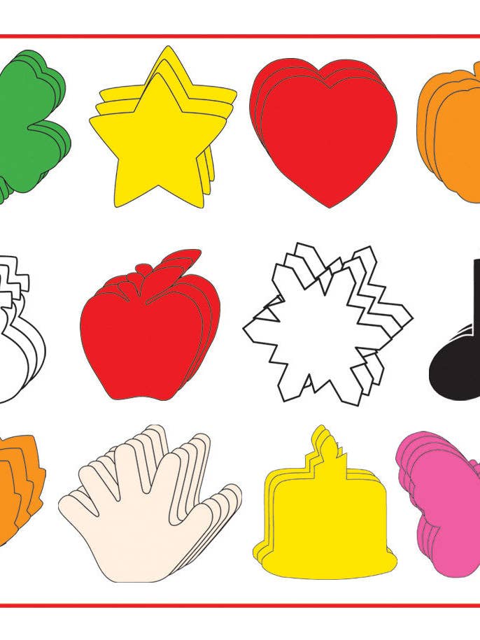 Large Assorted Cut-Out - Grab Bag for wholesale by Creative Shapes Etc.