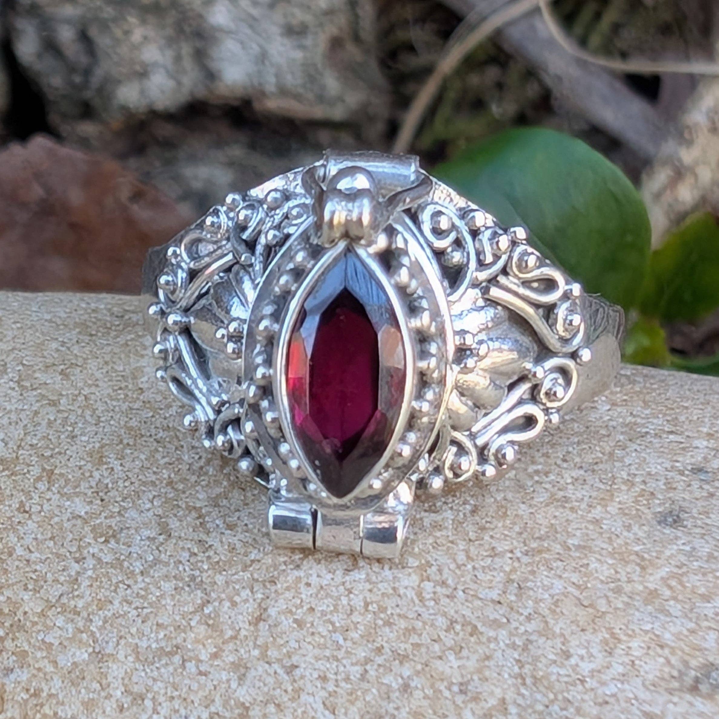 Silver Insanity – Engroshandel Statementring – Markisefacetteret ædelsten sterling sølv gift ring8