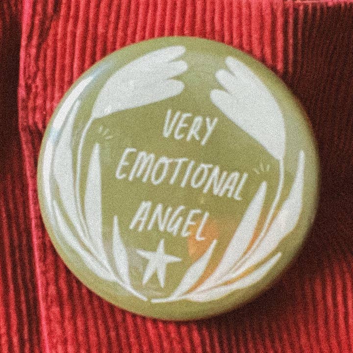 Very Emotional Angel ✹ Pin Badge for wholesale by Time With Anna