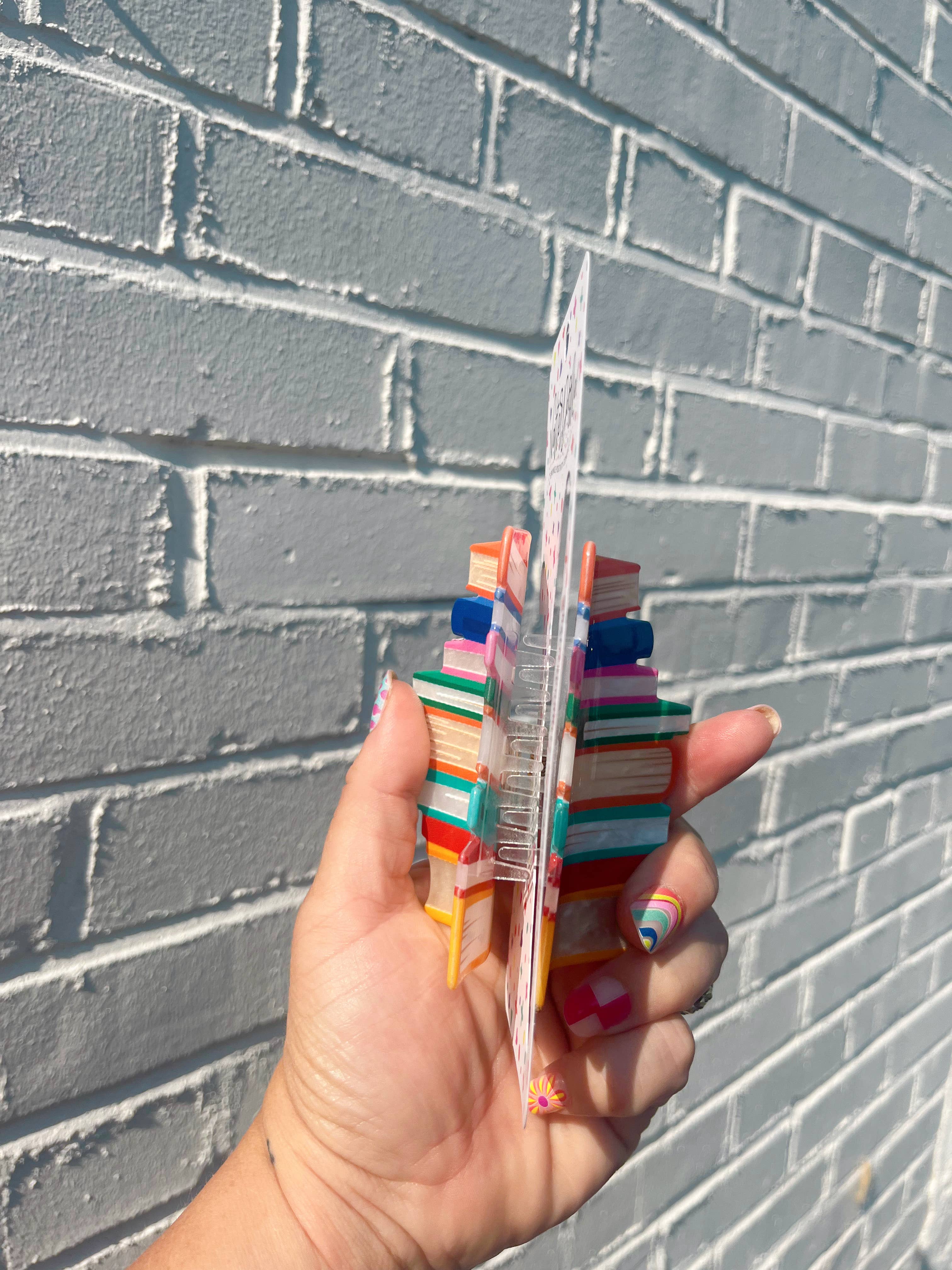 NatterDoodle – wholesale Hair clip – Women’s – Read My Clips Book Hair Claw | Book Lover Hair Accessory 6