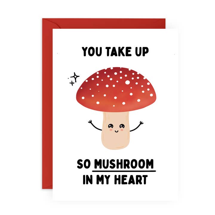 SO MUSHROOM IN MY HEART Leuke jubileumkaart voor hem, haar voor wholesale door Central 23 Cards