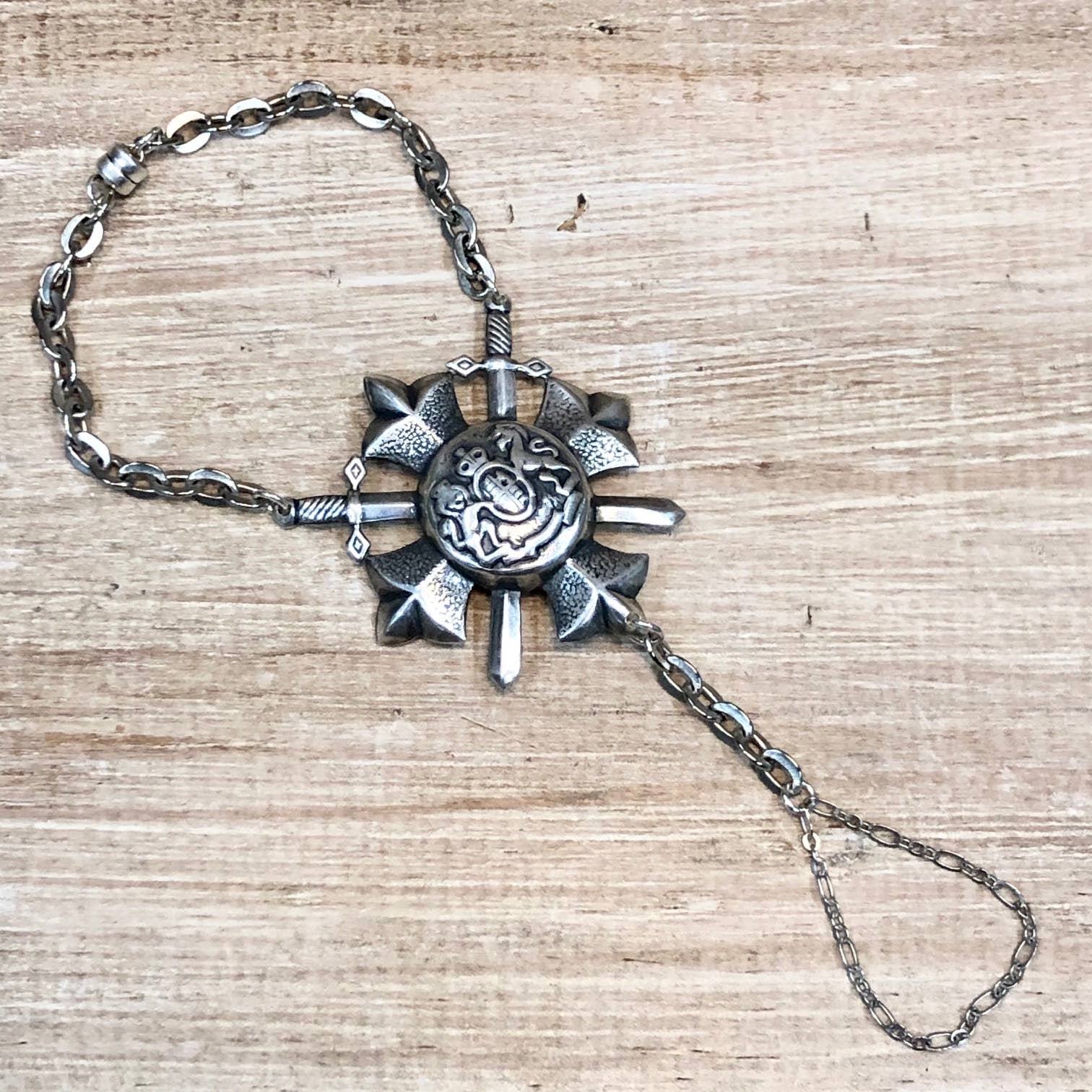 Lorraine Frances Jewelry - Wholesale Charm/Dangle Bracelet - King Arthur Shield Medieval Bracelet1