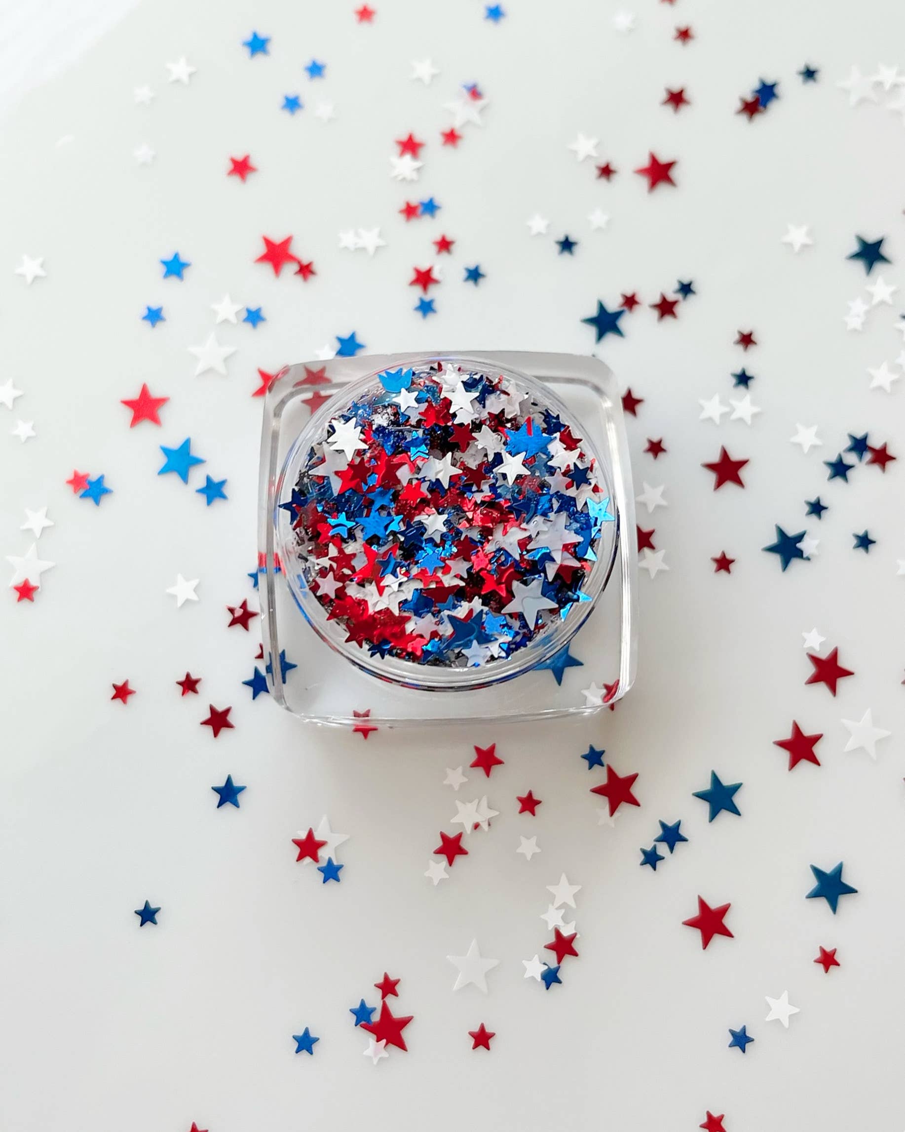 Nola Glitter Goddess - Wholesale Body Glitter/Shimmer - 4th of July America USA Star Fourth Face and Body Glitter