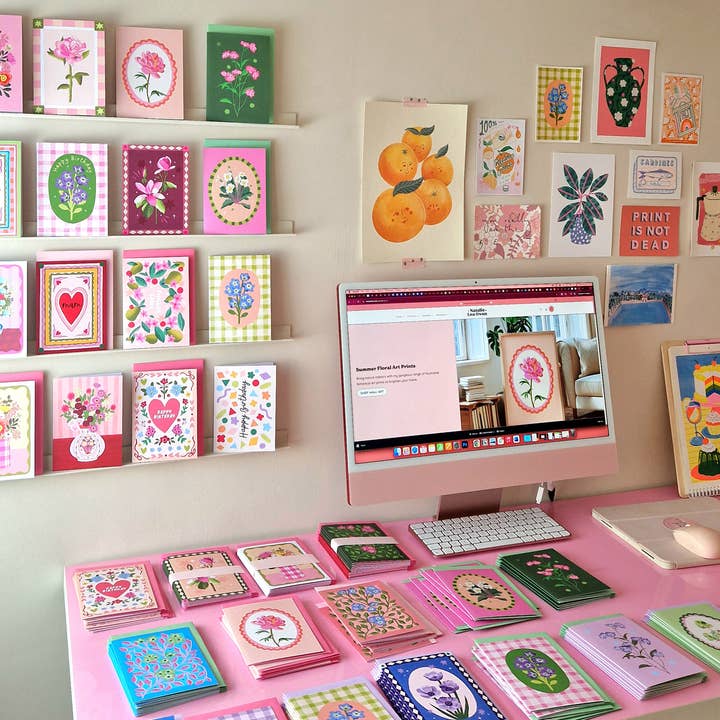 Natalie Lea Owen – Handmade Jewellery & Greeting Cards – wholesale Christmas card – Dove Christmas Card | Vintage Holiday Card | Seasonal | Folk3