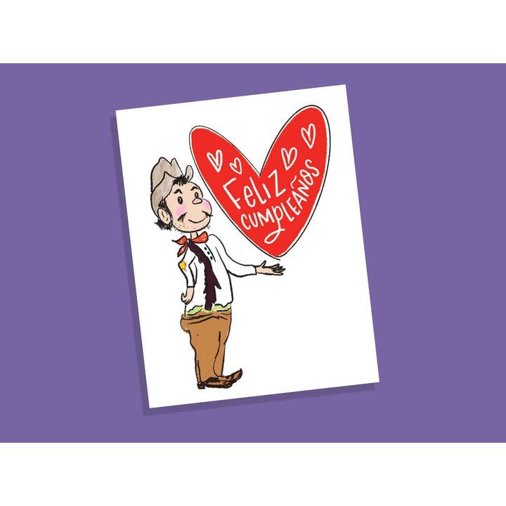 Cantinflas mexican icon funny birthday card for wholesale by LA PAPER LOVER