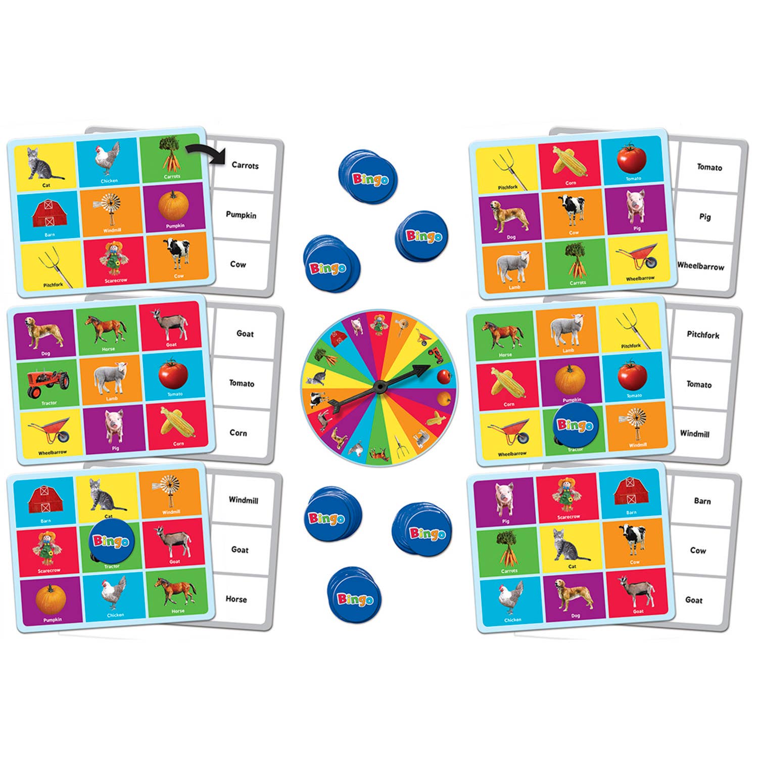 Masterpieces Puzzles - Wholesale Brain Game - Kids - Farm Bingo Game1