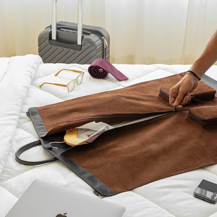 Vintage Black Bag | Suit Cover | Genuine Leather (Pre-Order) for wholesale by House of Kraft Jewelry & Accessories