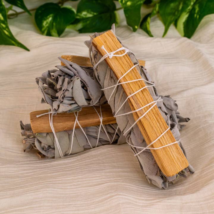 White Sage with Palo Santo Smudge Stick. for wholesale by Down To Earth