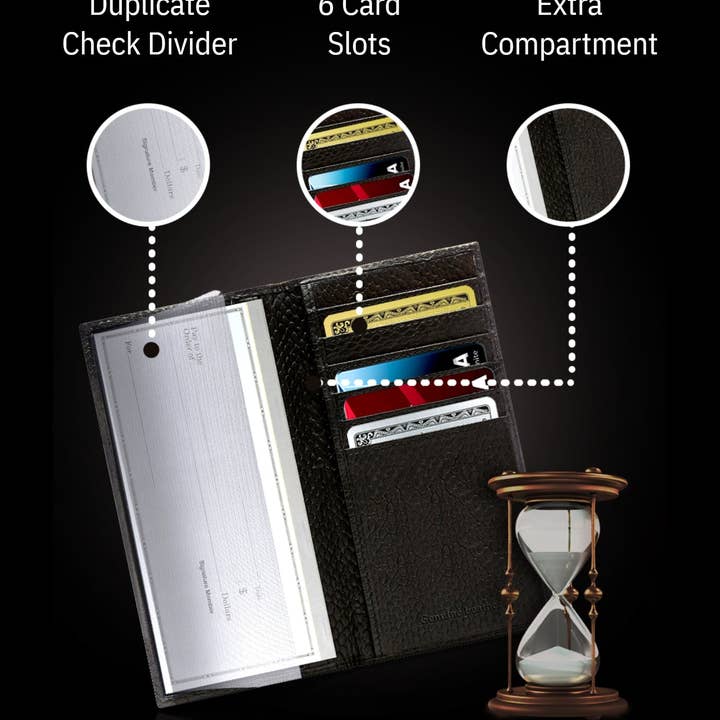 Access Denied Accessories - Wholesale Wallet - Unisex - Genuine Leather Checkbook Cover For Women &Men RFID Blocking68