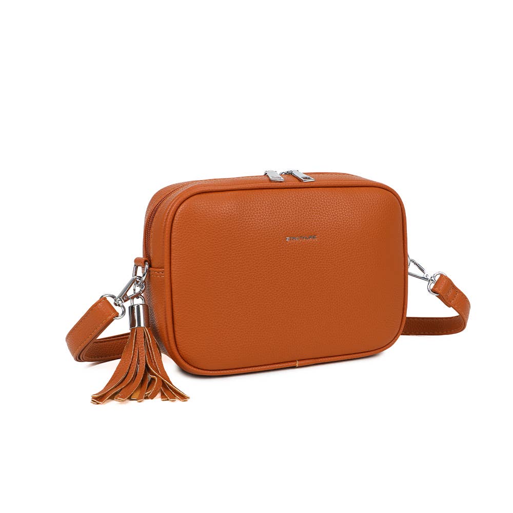 Strathurie – wholesale Crossbody bag – Women's – Strathurie Faux Leather Camera Style Bag S688# Black4