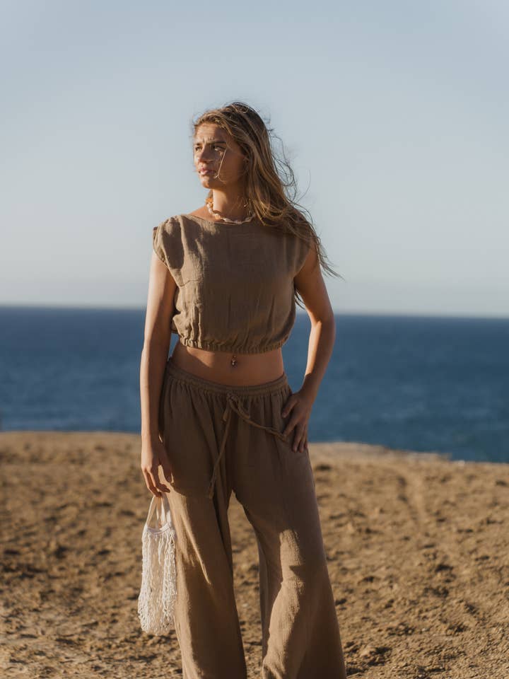 Malia The Label - Wholesale Pants – Women's - Mila Pants - Taupe2