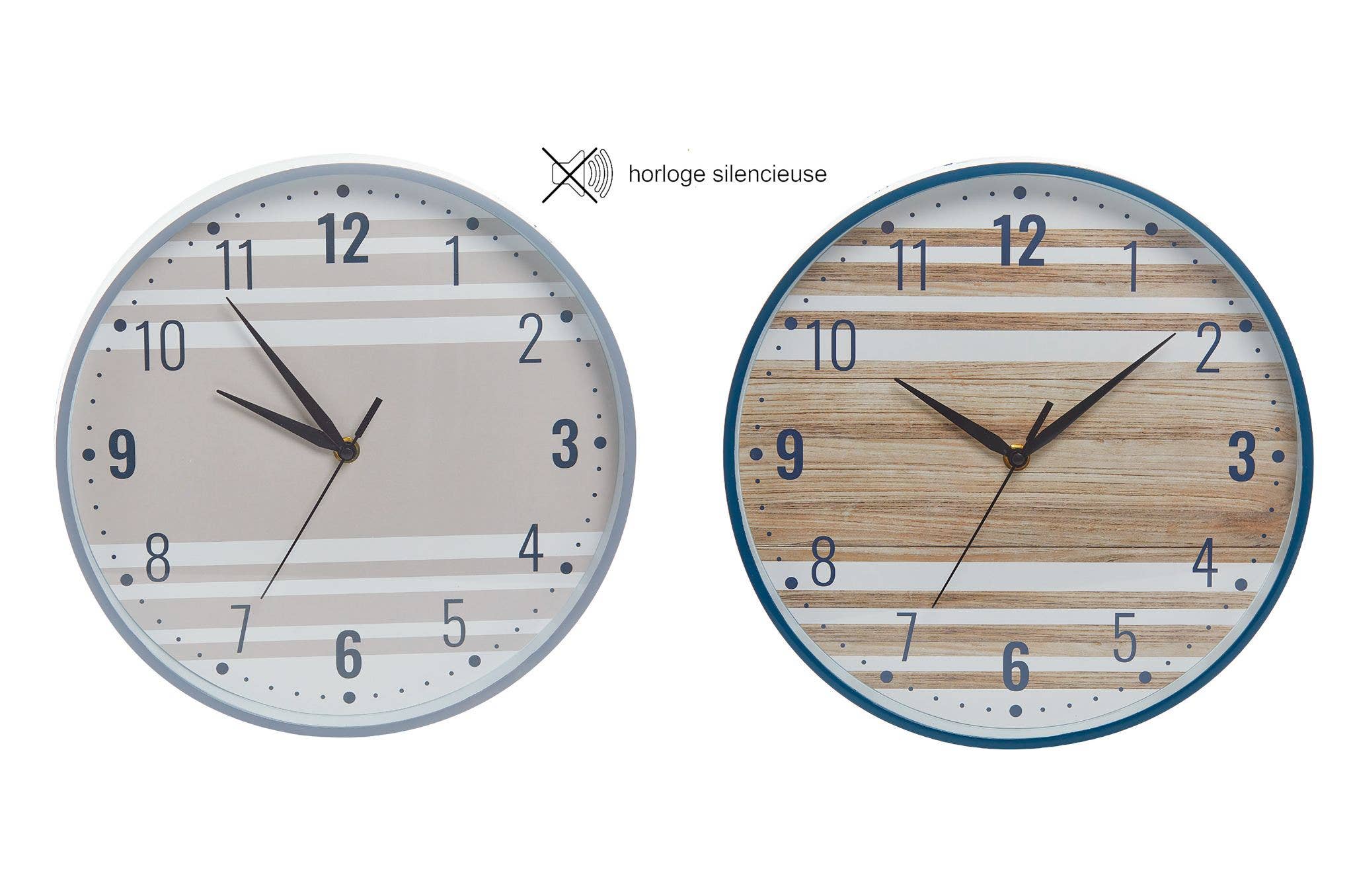 CP INTERNATIONAL - Wholesale Wall Clock - Sea Clock (Wood/Navy Blue) 30 cm0