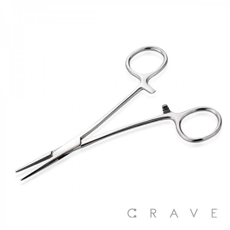CRAVE - Wholesale Face/Body Chain - SS HEMOSTAT CURVED, STRAIGHT TIP FORCEPS TOOL2