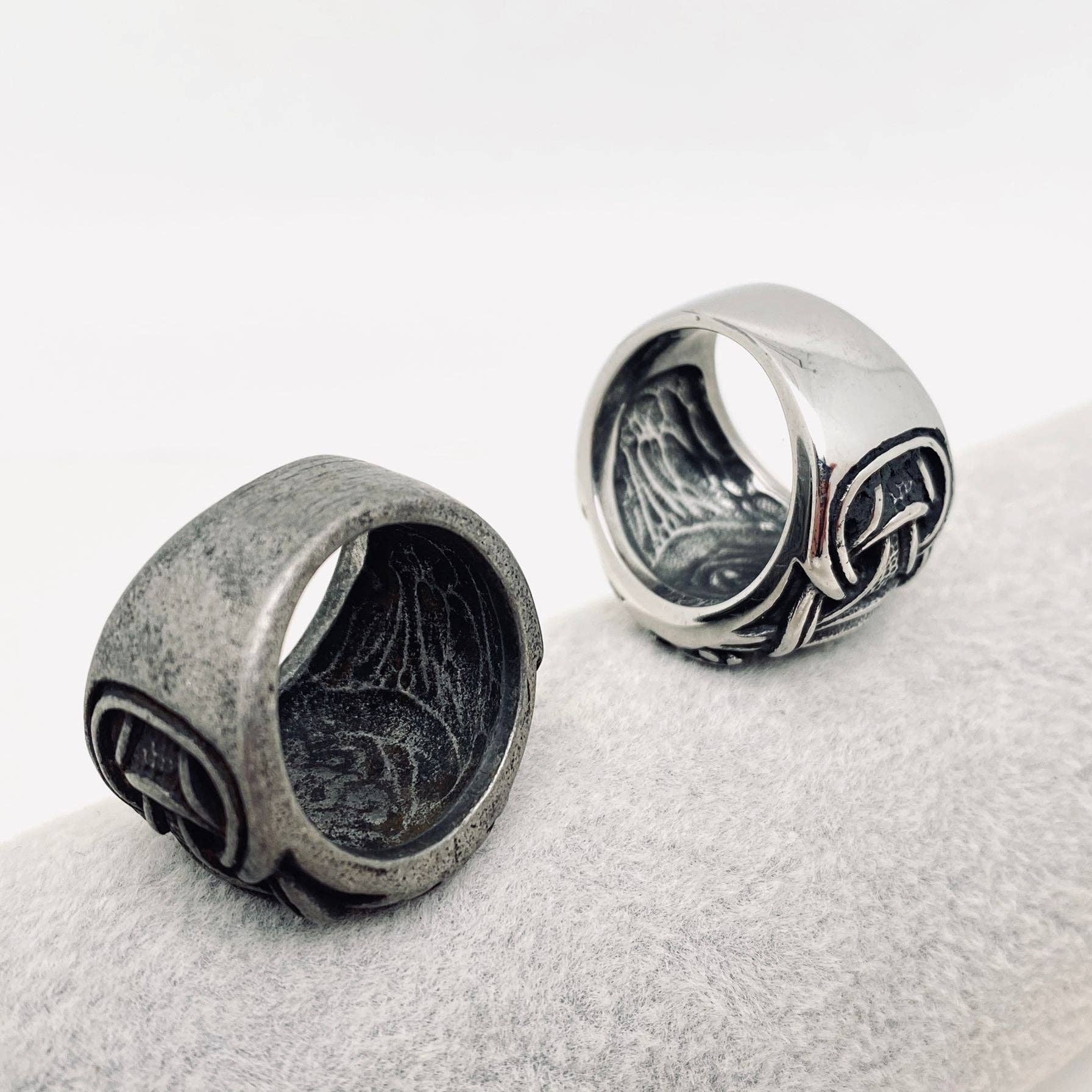 Mio Queena – Großhandel Siegelringe – Viking Compass Herrenring aus Edelstahl - MJ/MR7