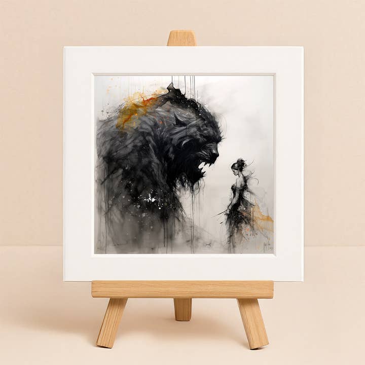 Art Square - Little Versailles Beauty and the Beast for wholesale by Murciano Art Gallery