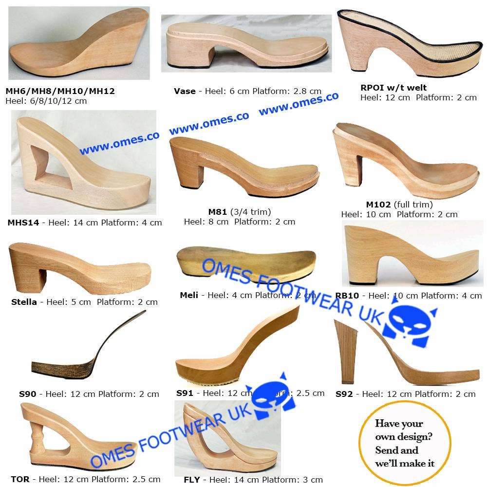 OMES – wholesale Shoe accessories – Wooden Heels Soles For Dansko Sanita Clogs Repair Components1