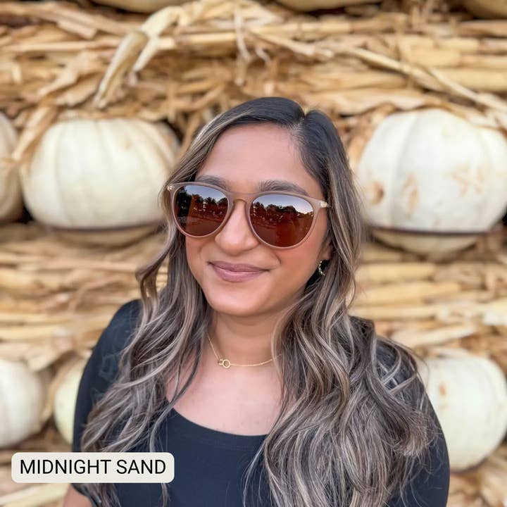 DAX Eyewear - Wholesale Sunglasses - Women's - Midnight - Women's Polarized Medium Horn Sunglasses 6