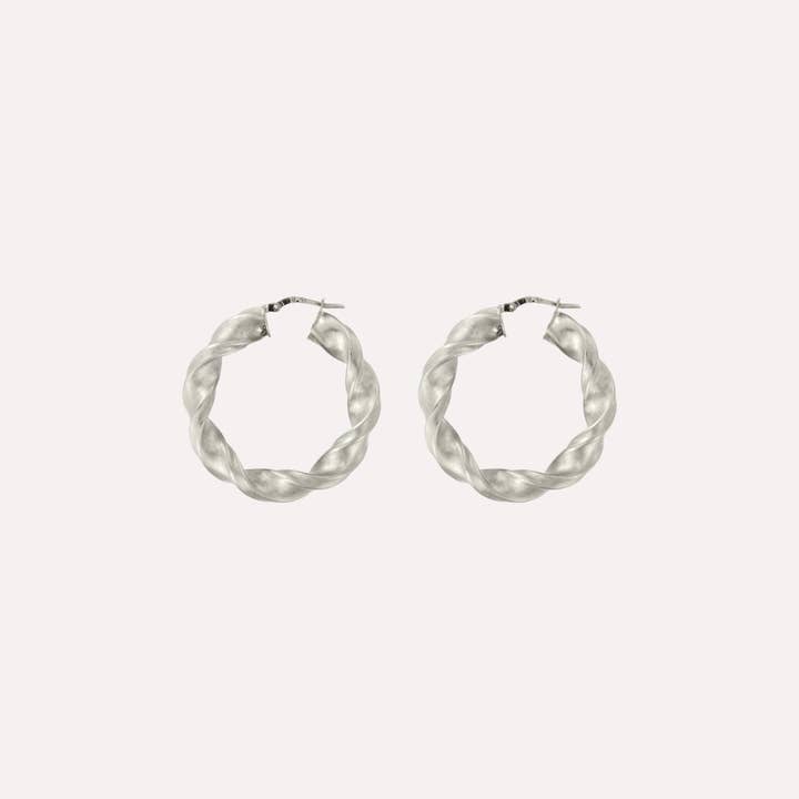 MESH - Wholesale Hoop Earrings - Vintage Hoops in plated 925 silver10