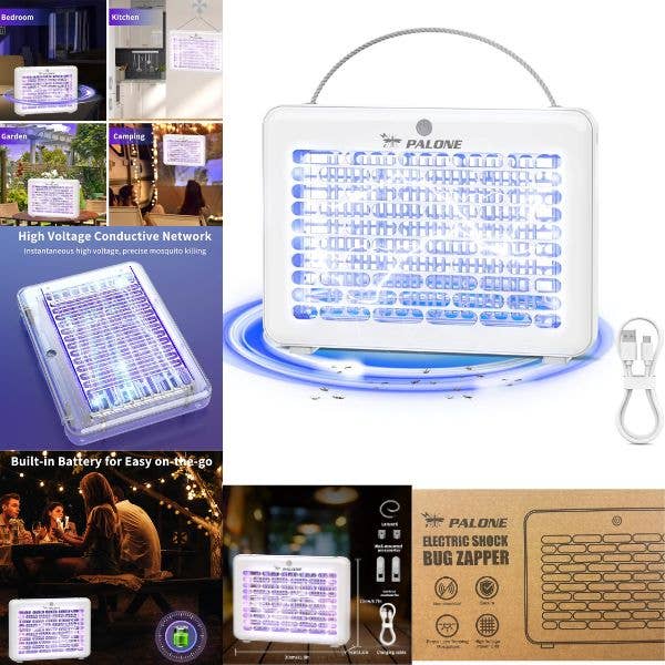 St. Louis Wholesale LLC - Wholesale Insect Repellent - Palone Outdoor - 12"x8" - #D1J -The Grid Electric Bug Zapper