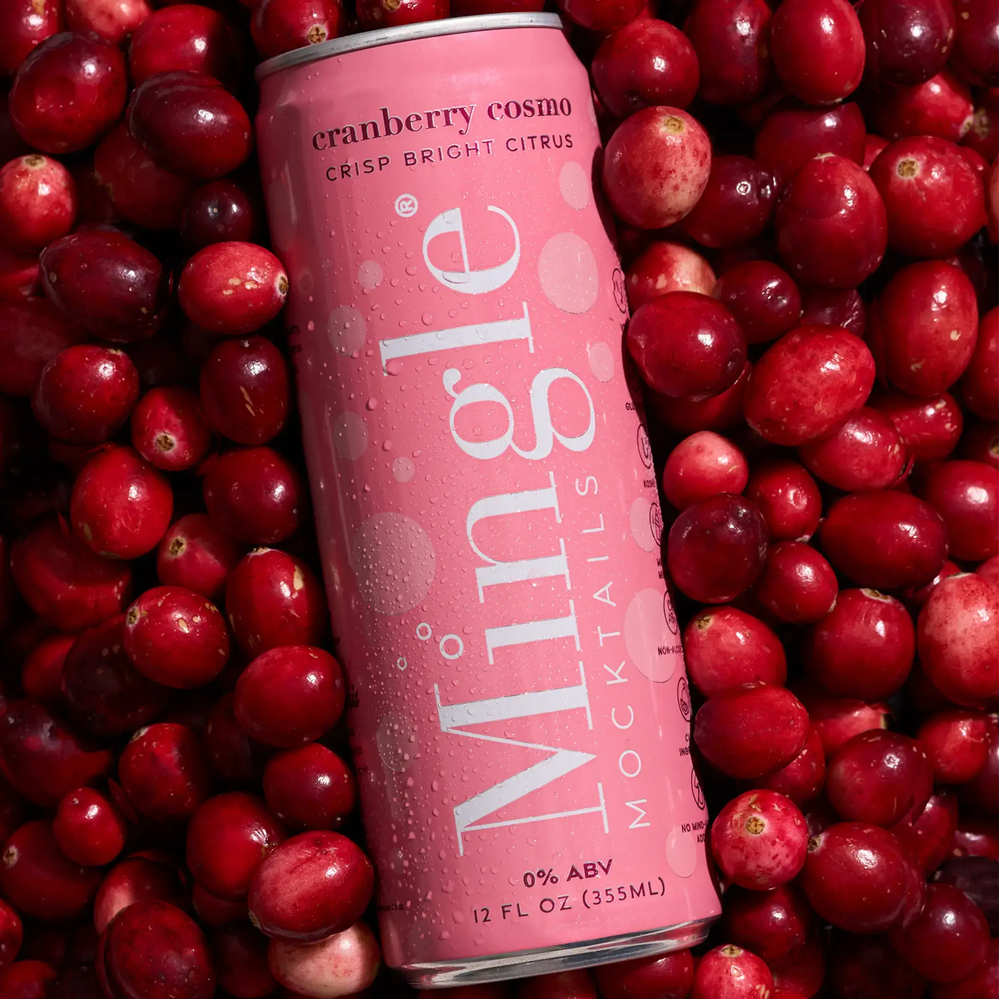 Mingle Mocktails - Wholesale Non-Alcoholic Aperitif/Mocktail - Cranberry Cosmo Mocktail1
