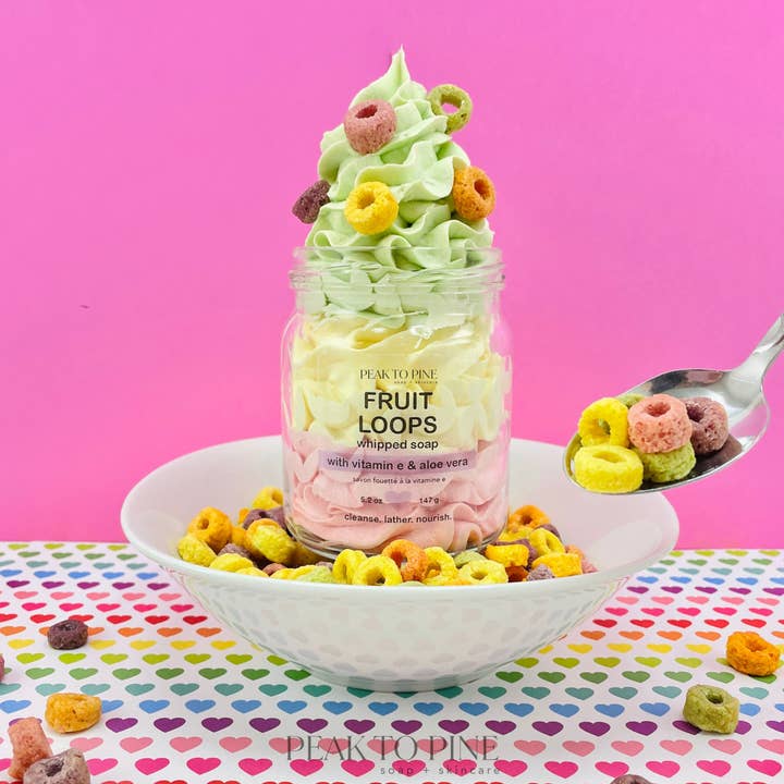 Fruit Loops - Whipped Soap for wholesale by Peak To Pine Designs