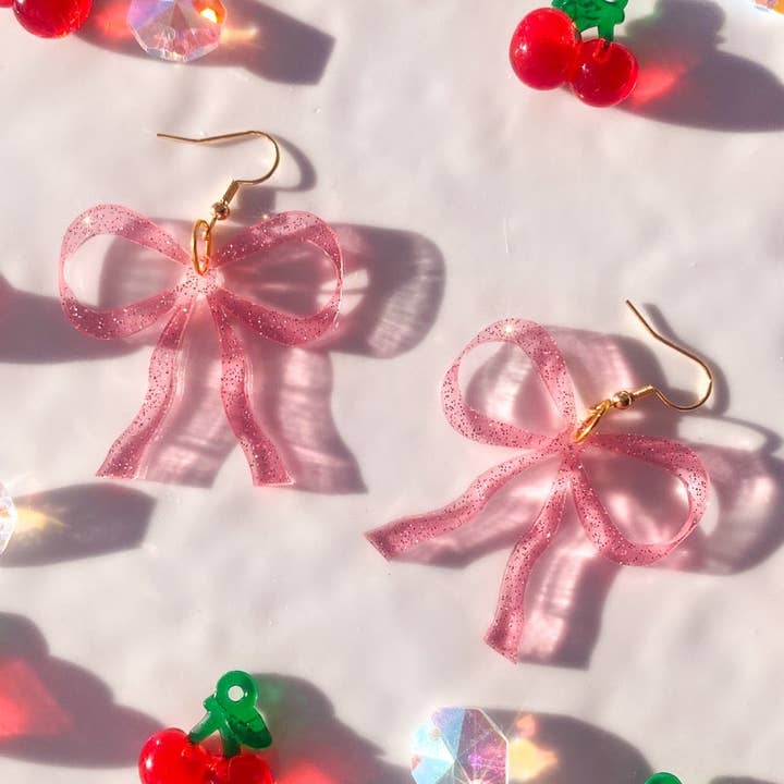 No Guts No Glory Jewelry + Co - Wholesale Dangle Earrings - Coquette Bows0